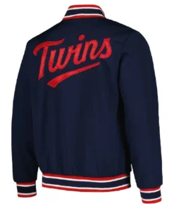 MLB Minnesota Twins Starter Secret Weapon Jacket back