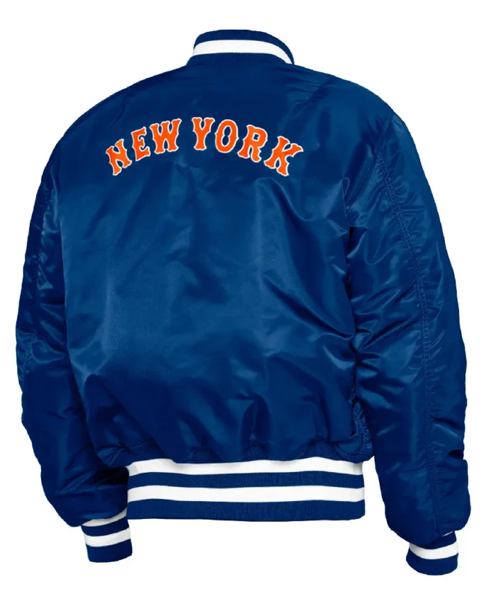 Mlb New York Mets Alpha Jacket Back