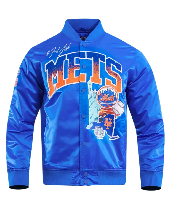 Mlb New York Mets Track Jacket - Trendy Leather Jacket