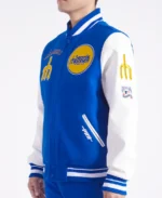 MLB Seattle Mariners Retro Classic Varsity Jacket blue side - Trendy Leather Jackets