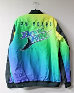 MLB Tampa Bay Devil Rays Poly jacket back