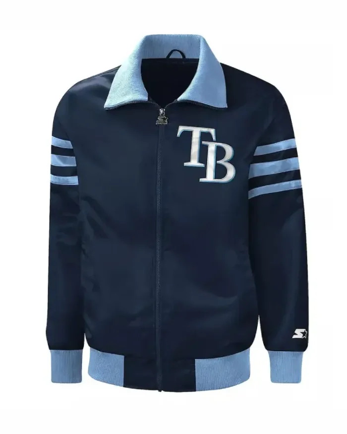 Mlb Tampa Bay Rays Captain Ii Varsity Satin Jacket