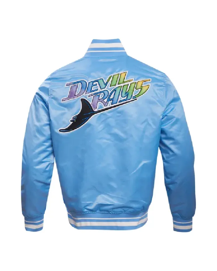 Mlb Tampa Bay Rays Retro Classic Satin Jacket Back