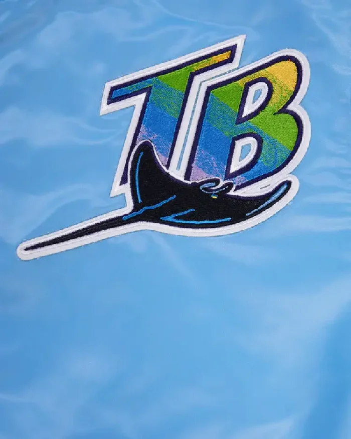 Mlb Tampa Bay Rays Retro Classic Satin Jacket Logo