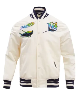 MLB Tampa Bay Rays Retro Classic Satin Jacket white