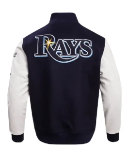 MLB Tampa Bay Rays Standard RFC Varsity Letterman Jacket back