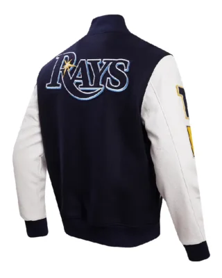 MLB Tampa Bay Rays Standard RFC Varsity Letterman Jacket back side