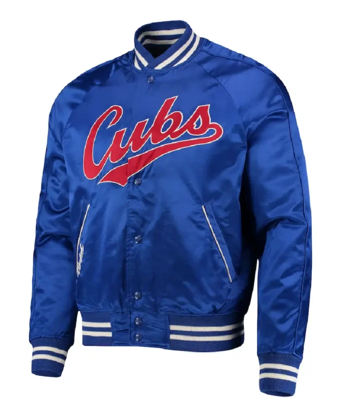 Men'S Chicago Cubs Polo Raglan Jacket - Trendy Leather Jacket