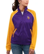 Minnesota Vikings Showup Fashion Dolman Track Jacket - Trendy Leather Jackets