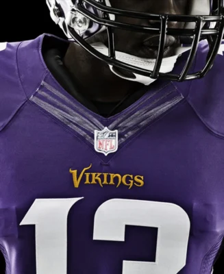 Minnesota Vikings Throwback Jersey Front Closeup - Trendy Leather Jackets