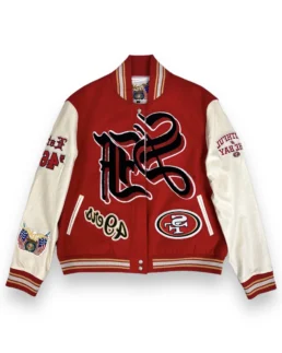 NFL San Francisco 49ers Jeff Hamilton Varsity Jacket - Trendy Leather Jackets