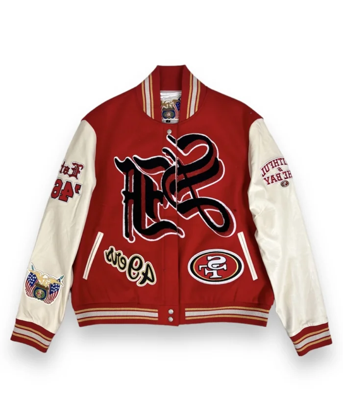 Nfl San Francisco 49Ers Jeff Hamilton Varsity Jacket - Trendy Leather Jackets