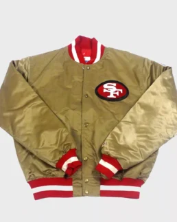 NFL San Francisco 49ers Starter Jacket Golden Front - Trendy Leather Jackets