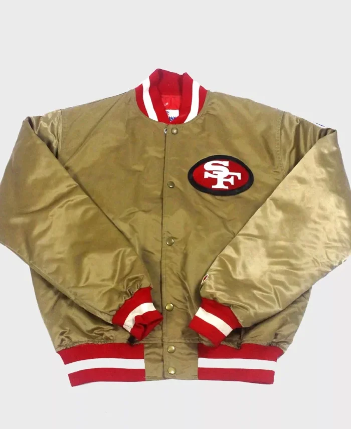 Nfl San Francisco 49Ers Starter Jacket Golden Front - Trendy Leather Jackets