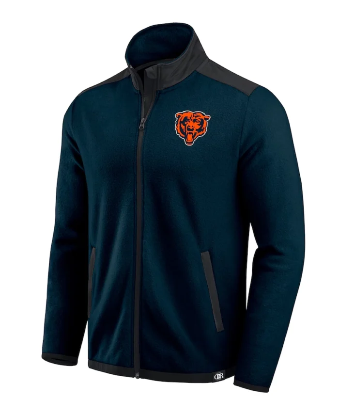 Shop Nfl Darius Rucker Navy Chicago Bears Block Polar Fleece Jacket For Men And Women On Sale - Trendy Leather Jackets