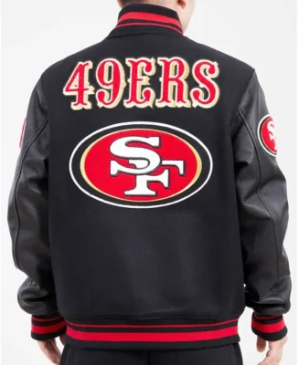 Shop NFL Mashup San Francisco 49ers Varsity Jacket For Men And Women On Sale - Trendy Leather Jackets