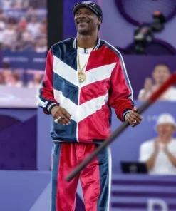 Shop Snoop Dogg Breaking Paris Olympics 2024 Tracksuit For Men And Women On Sale - Trendy Leather Jackets