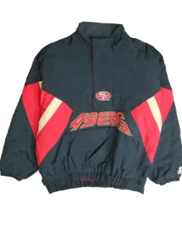 Vintage San Francisco 49ers Starter Puffer Jacket - Trendy Leather Jackets