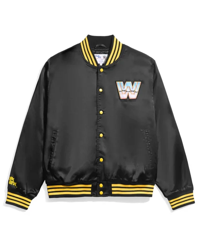 Wwe Vintage Quilted Satin Jacket - Trendy Leather Jackets