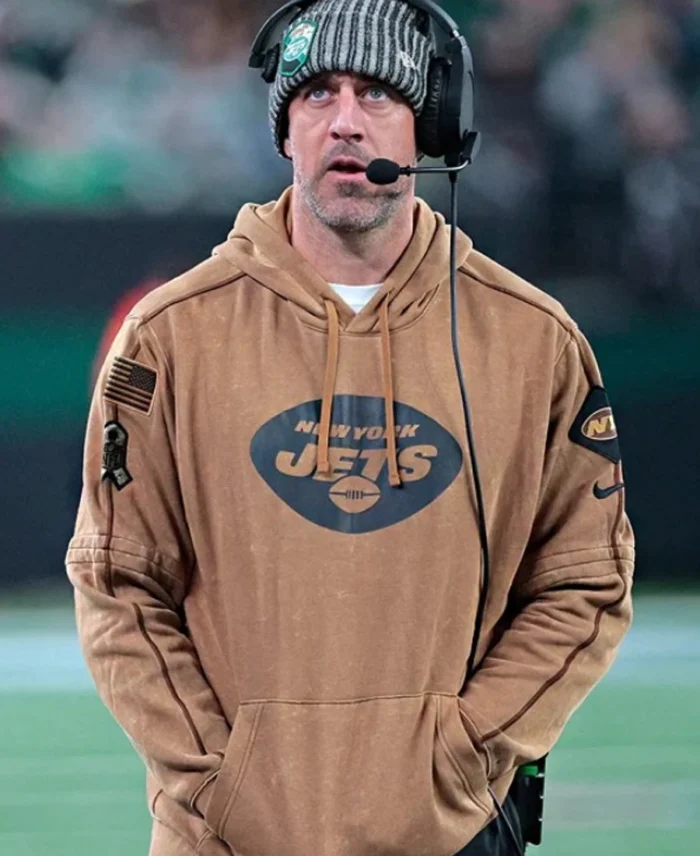 Aaron Rodgers New York Jets Salute Club Hoodie - Trendy Leather Jackets