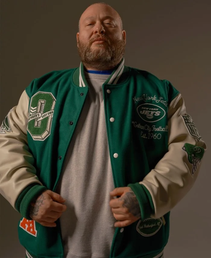 Action Bronson New York Jets Ovo Jacket - Trendy Leather Jackets