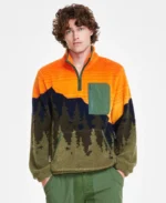 Arthur Sunset Sherpa Sweatshirt - Trendy Leather Jackets