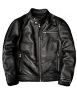 Biker Black Leather Jacket - Trendy Leather Jackets