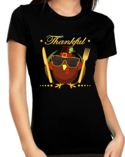 Funny Thanksgiving Turkey T-Shirt - Trendy Leather Jackets