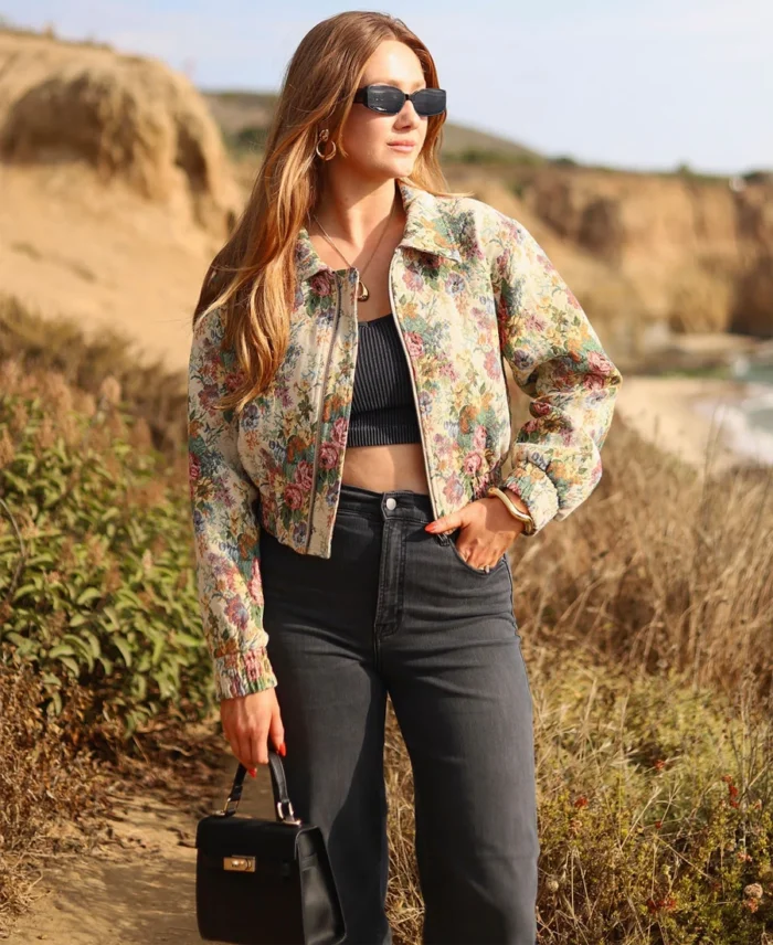 Garden Fantasy Floral Thanksgiving Jacket - Trendy Leather Jackets