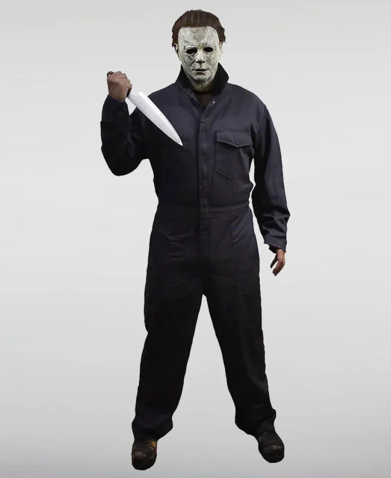 Halloween Adult Gray Michael Myers Jumpsuit Costume - Trendy Leather Jackets