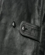 Horse Hide Car Black Coat Close Up - Trendy Leather Jackets