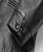 Horse Hide Car Black Coat Cuffs - Trendy Leather Jackets