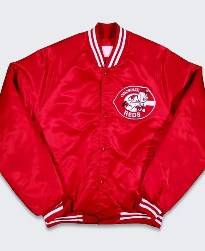 Mlb 80’S Cincinnati Reds Bomber Jacket - Trendy Leather Jackets