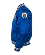 MLB Kansas City Royals 1969 Bomber Satin Jacket Side View - Trendy Leather Jackets