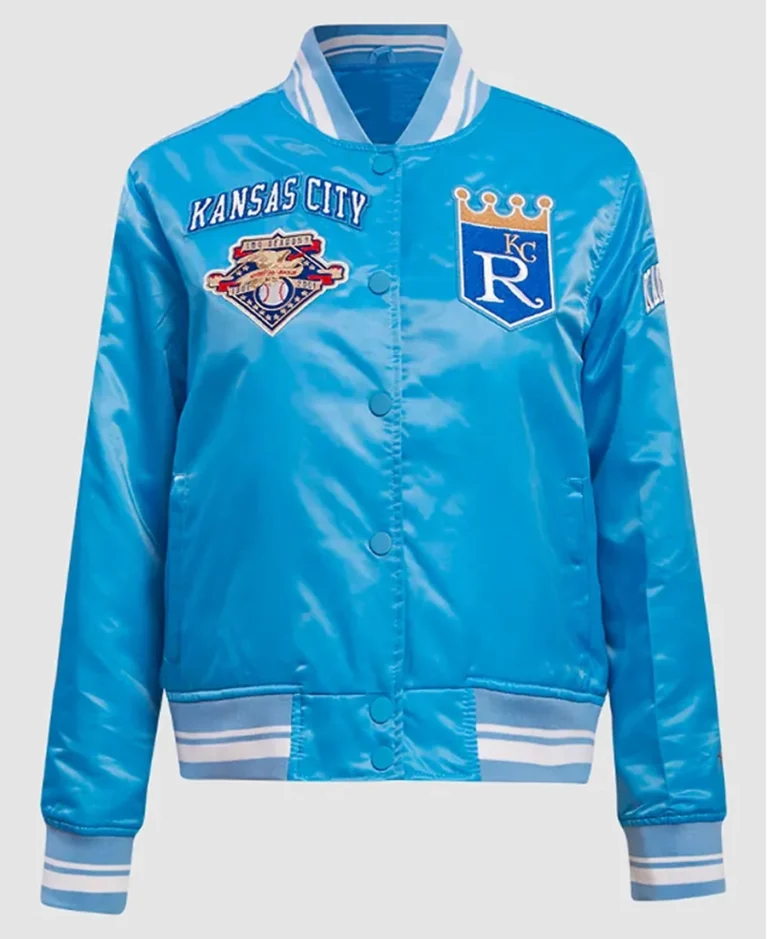 MLB Kansas City Royals Retro Classic Rib Jacket - Trendy Leather Jackets