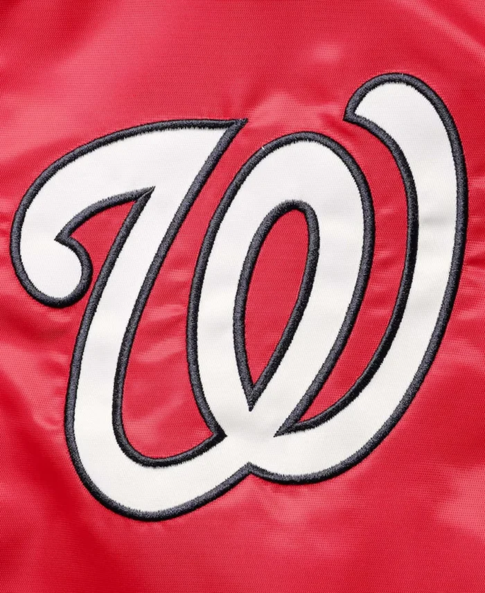 Mlb Washington Nationals Starter Captain Ii Varsity Jacket Logo - Trendy Leather Jackets