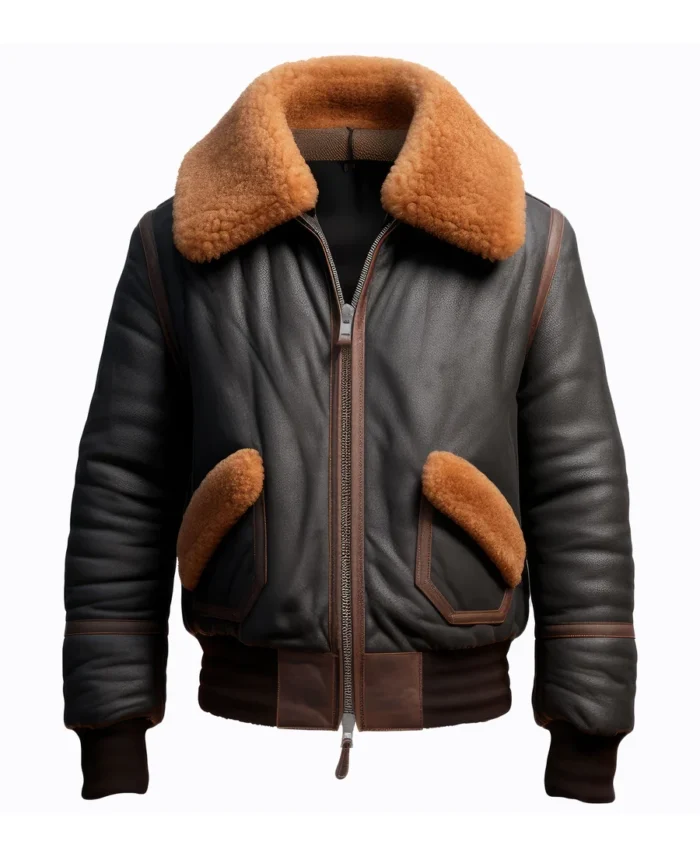 Men'S B3 Bomber Fur Coat Leather Jacket - Trendy Leather Jackets