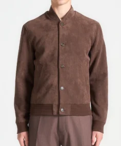 Men's Suede Bomber Brown Jacket - Trendy Leather Jackets