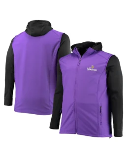 Minnesota Vikings Purple And Black Dunbrooke Hooded Jacket - Trendy Leather Jackets