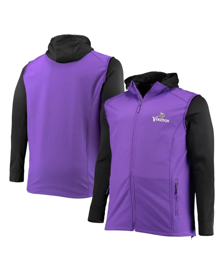 Minnesota Vikings Purple And Black Dunbrooke Hooded Jacket - Trendy Leather Jackets