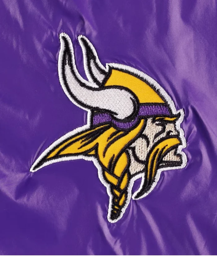 Minnesota Vikings Reversible Fur Jacket Logo - Trendy Leather Jackets