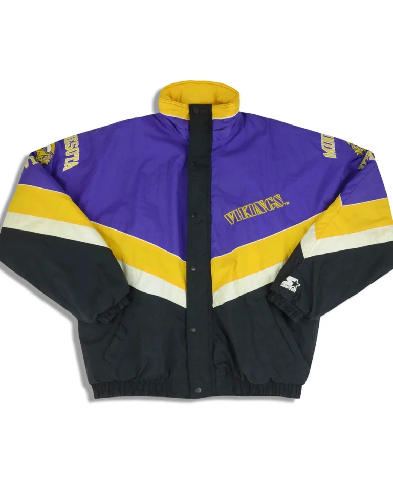 Minnesota Vikings Starter Rain Coat - Trendy Leather Jackets