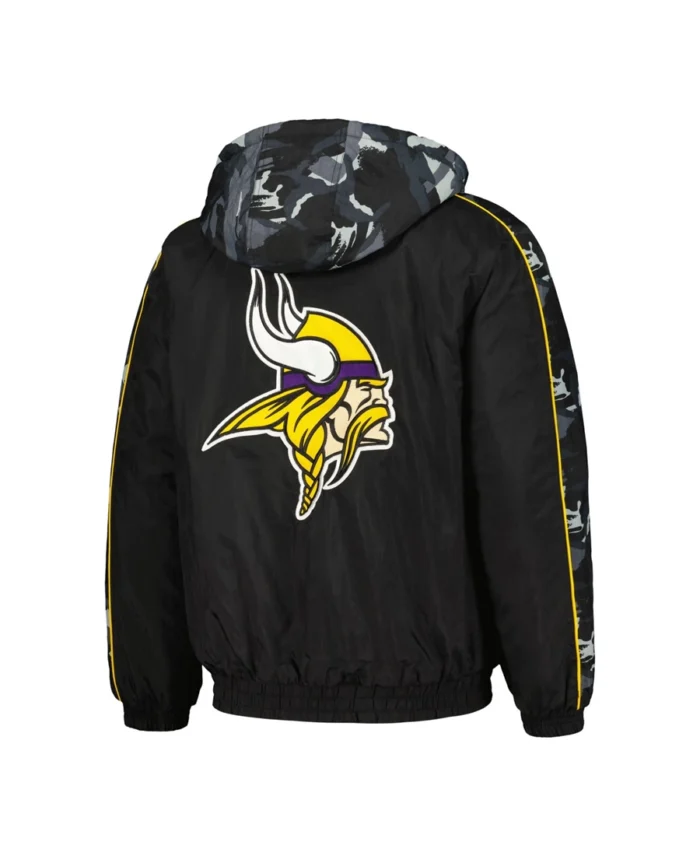 Minnesota Vikings Thursday Night Gridiron Jacket Back - Trendy Leather Jackets