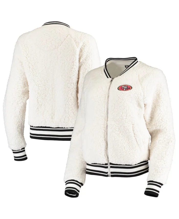 San Francisco 49Ers New Era Sherpa Jacket Black