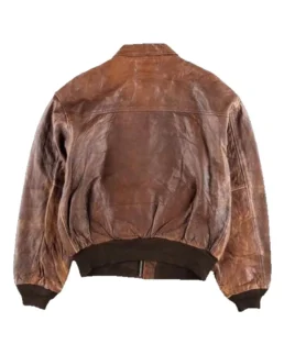 Shop 80s A2 Flight Vintage Style Military Brown Leather Jacket For Men And Women On Sale - Trendy Leather Jackets