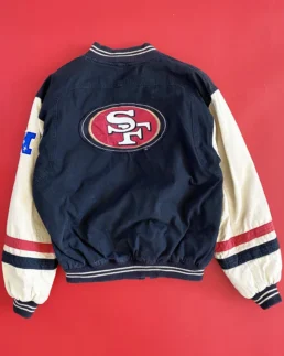 Shop 90s San Francisco 49ers Mirage Jacket For Men And Women On Sale - Trendy Leather Jackets