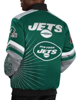 Shop Carl Banks G-III Extreme Red Zone NY Jets Varsity Jacket For Men And Women On Sale - Trendy Leather Jackets