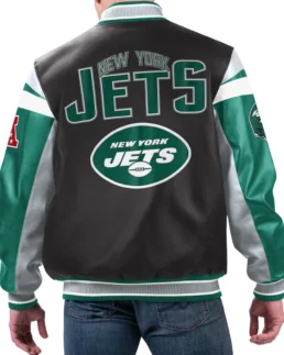 Shop Carl Banks G-III New York Jets Varsity Jacket For Men And Women On Sale - Trendy Leather Jackets