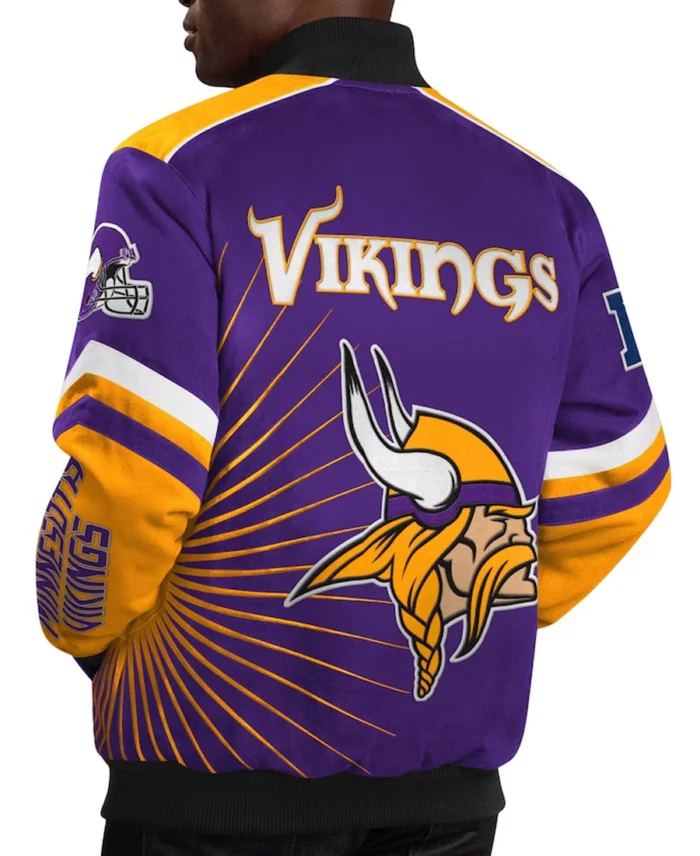 Shop Carl Banks Minnesota Vikings G-Iii Sports Purple Extreme Red Zone Jacket For Men And Women On Sale - Trendy Leather Jackets