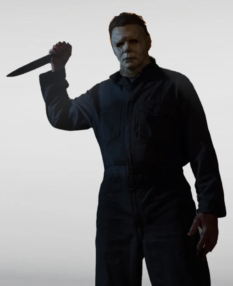 Shop Halloween Adult Gray Michael Myers Jumpsuit Costume For Men And Women On Sale - Trendy Leather Jackets